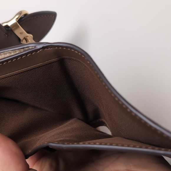 Coach CF472 Small Morgan Wallet In Colorblock Signature Canvas (Firm Price) - Picture 8 of 12